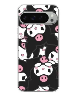 Чехол для Google Pixel 9 Pro XL с картинкой «Kuromi с сердечком»