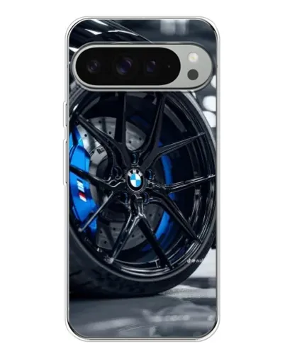 Чехол для Google Pixel 9 Pro XL с картинкой «Колесо BMW вблизи»