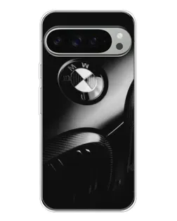 Чехол для Google Pixel 9 Pro XL с картинкой «Эмблема BMW — макро»