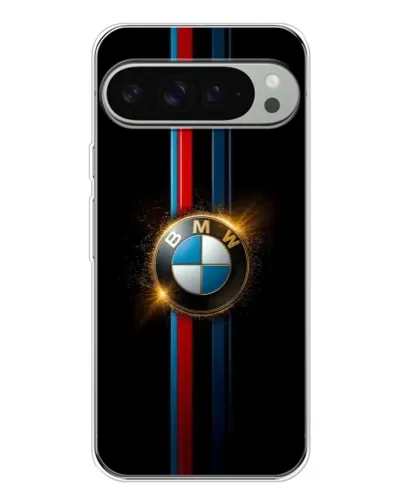 Чехол для Google Pixel 9 Pro XL с картинкой «BMW M-Power неон»