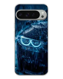 Чехол для Google Pixel 9 Pro XL с картинкой «BMW под дождем»