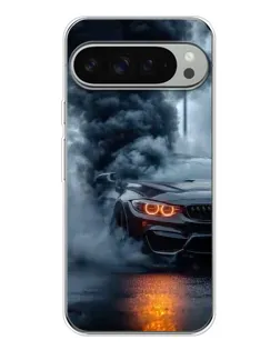 Чехол для Google Pixel 9 Pro XL с картинкой «BMW M-Power — абстракция»