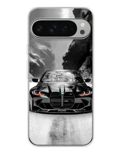 Чехол для Google Pixel 9 Pro XL с картинкой «BMW — акварельный дрифт»
