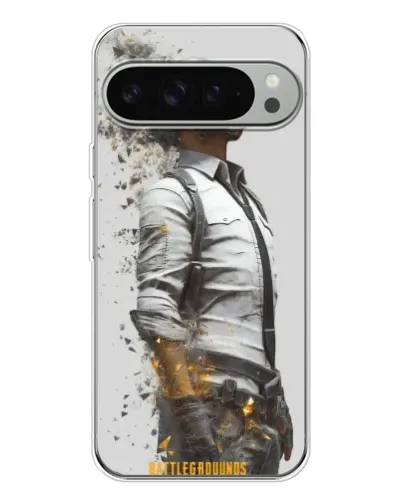 Чехол для Google Pixel 9 Pro XL с картинкой «PUBG — боец в пыли»