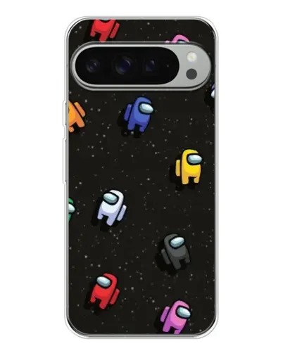 Чохол для Google Pixel 9 Pro XL з картинкою «Космічний патерн Among Us»