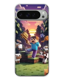Чохол для Google Pixel 9 Pro XL з картинкою «Стів на фермі»