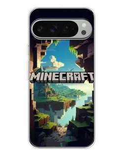 Чохол для Google Pixel 9 Pro XL з картинкою «Печера Майнкрафт»