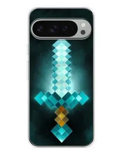Чохол для Google Pixel 9 Pro XL з картинкою «Алмазний меч неон»