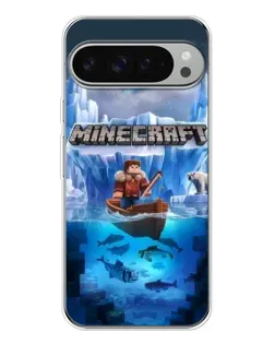 Чохол для Google Pixel 9 Pro XL з картинкою «Minecraft льодянийсвіт»