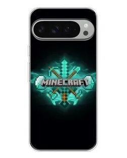 Чохол для Google Pixel 9 Pro XL з картинкою «Minecraft Diamond лого»