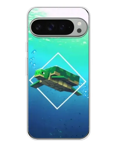 Чохол для Google Pixel 9 Pro XL з картинкою «Черепаха Minecraft»