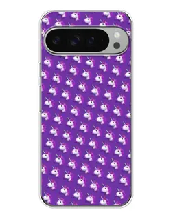Чохол для Google Pixel 9 Pro XL з картинкою «Єдинороги на фіолетовому»
