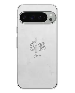 Чохол для Google Pixel 9 Pro XL з картинкою «Івана 3:16 Хрест»
