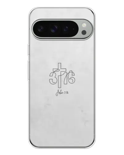 Чохол для Google Pixel 9 Pro XL з картинкою «Івана 3:16 Хрест»