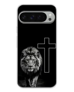Чохол для Google Pixel 9 Pro XL з картинкою «Лев та Хрест»