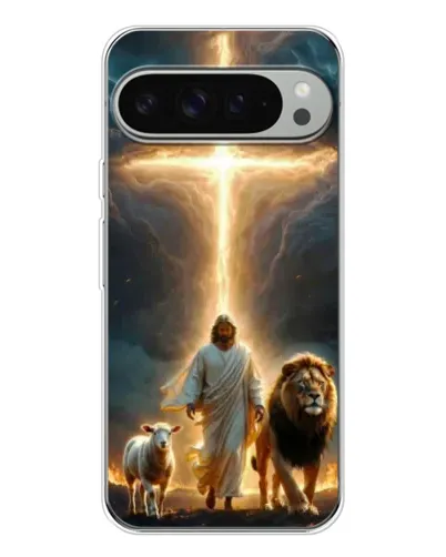 Чохол для Google Pixel 9 Pro XL з картинкою «Лев Юди та Світло»