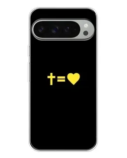 Чохол для Google Pixel 9 Pro XL з картинкою «Серце та Хрест»