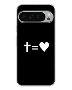 Чохол для Google Pixel 9 Pro XL з картинкою «Хрест та Серце»