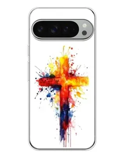 Чохол для Google Pixel 9 Pro XL з картинкою «Акварельний хрест»