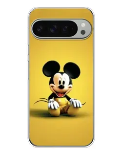 Чохол для Google Pixel 9 Pro XL з картинкою «Міккі на жовтому»