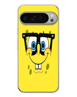 Чехол для Google Pixel 9 Pro XL с картинкой «Минималистичный Спанч Боб»