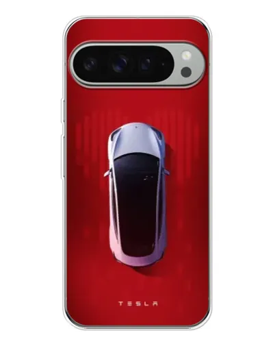 Чохол для Google Pixel 9 Pro XL з картинкою «Tesla Top View»