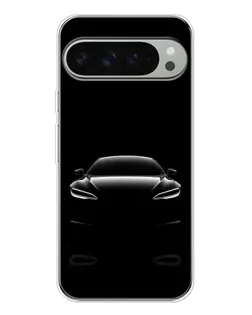 Чохол для Google Pixel 9 Pro XL з картинкою «Силует Tesla Night»