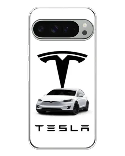 Чохол для Google Pixel 9 Pro XL з картинкою «Tesla White Style»