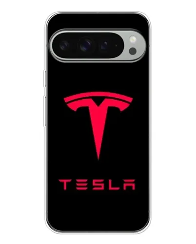 Чохол для Google Pixel 9 Pro XL з картинкою «Tesla Red Logo»