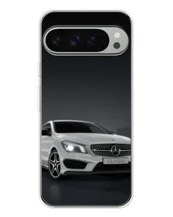 Чехол для Google Pixel 9 Pro XL с картинкой «Mercedes AMG GT Silver»