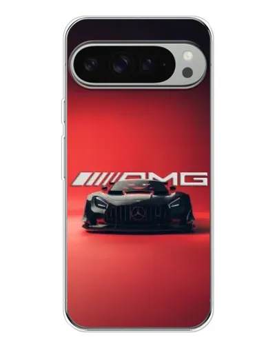 Чехол для Google Pixel 9 Pro XL с картинкой «Mercedes AMG — красная линия»