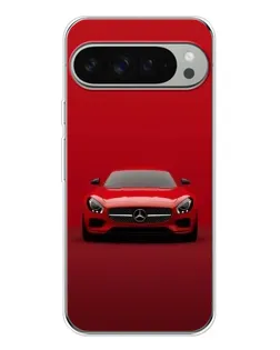 Чехол для Google Pixel 9 Pro XL с картинкой «Красный Mercedes AMG»