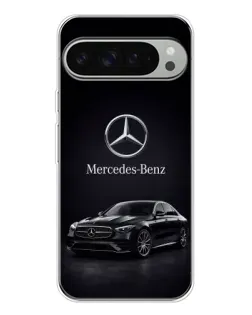 Чехол для Google Pixel 9 Pro XL с картинкой «Mercedes — решетка радиатора»