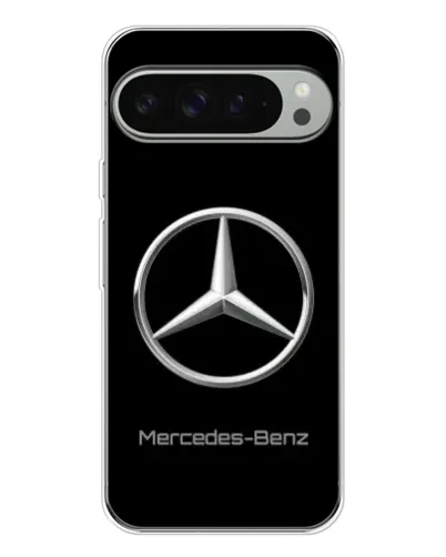 Чехол для Google Pixel 9 Pro XL с картинкой «Mercedes Silver Logo»