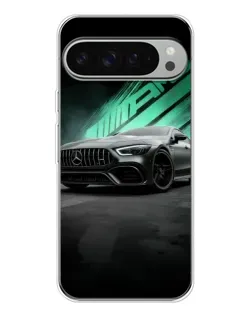 Чехол для Google Pixel 9 Pro XL с картинкой «Темный Mercedes AMG»