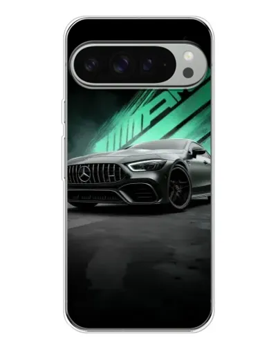 Чехол для Google Pixel 9 Pro XL с картинкой «Темный Mercedes AMG»