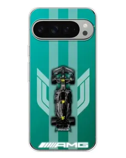 Чехол для Google Pixel 9 Pro XL с картинкой «Mercedes AMG Petronas»