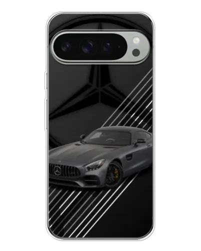 Чехол для Google Pixel 9 Pro XL с картинкой «Mercedes AMG — графика»