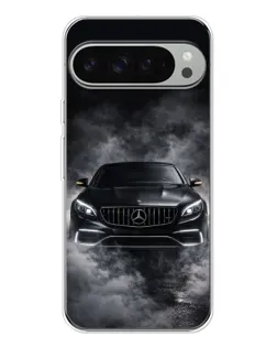 Чехол для Google Pixel 9 Pro XL с картинкой «Mercedes в дыму»