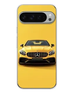 Чехол для Google Pixel 9 Pro XL с картинкой «Желтый Mercedes GT»
