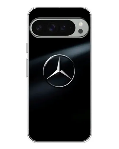 Чехол для Google Pixel 9 Pro XL с картинкой «Mercedes на металле»