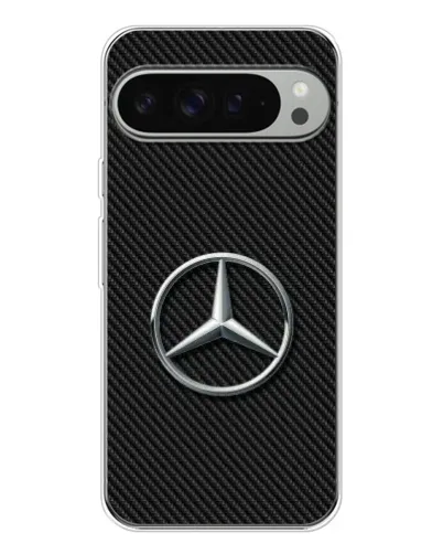 Чехол для Google Pixel 9 Pro XL с картинкой «Карбоновый Mercedes стиль»