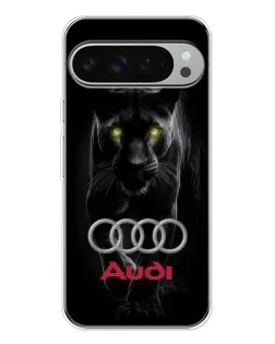 Чехол для Google Pixel 9 Pro XL с картинкой «Пантера и Audi»