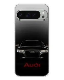 Чехол для Google Pixel 9 Pro XL с картинкой «Audi — градиентный контур»