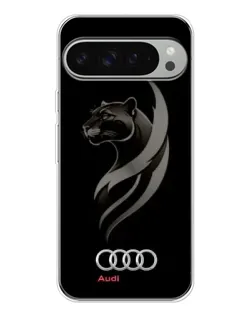 Чехол для Google Pixel 9 Pro XL с картинкой «Графика — пантера и Audi»