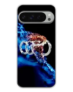 Чехол для Google Pixel 9 Pro XL с картинкой «Энергия лого Audi»