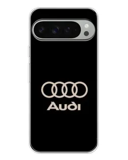 Чехол для Google Pixel 9 Pro XL с картинкой «Audi — золотой логотип»