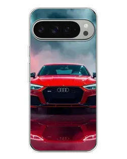 Чехол для Google Pixel 9 Pro XL с картинкой «Audi RS — красный стиль»