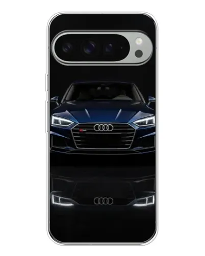 Чехол для Google Pixel 9 Pro XL с картинкой «Audi — ночное отражение»
