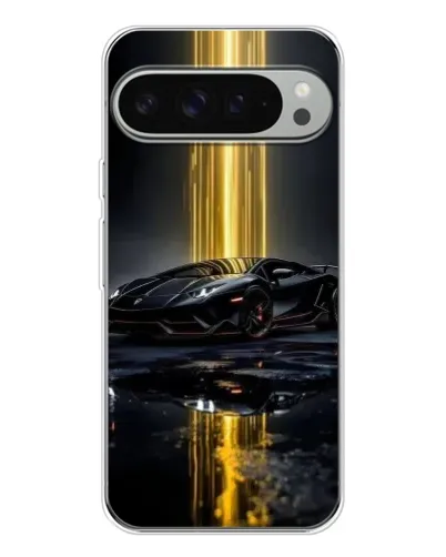 Чохол для Google Pixel 9 Pro XL з картинкою «Нічний Lamborghini драйв»